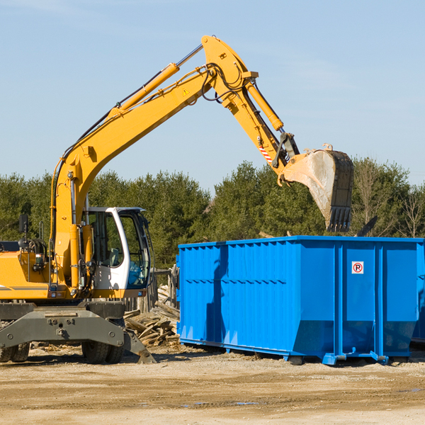 what happens if the residential dumpster is damaged or stolen during rental in Hilger Montana